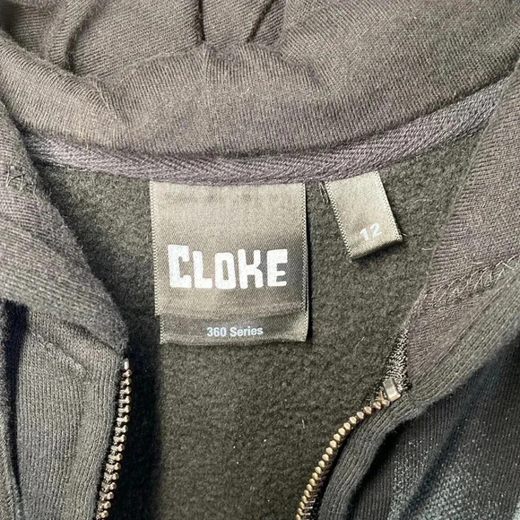Cloke 360 Series Women's Graphic Hoodie Black Size 12 - Picture 3 of 6